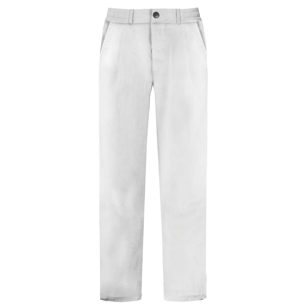 PANT WITH COLISSE - CALAIS - WHITE / M - Pantaloni