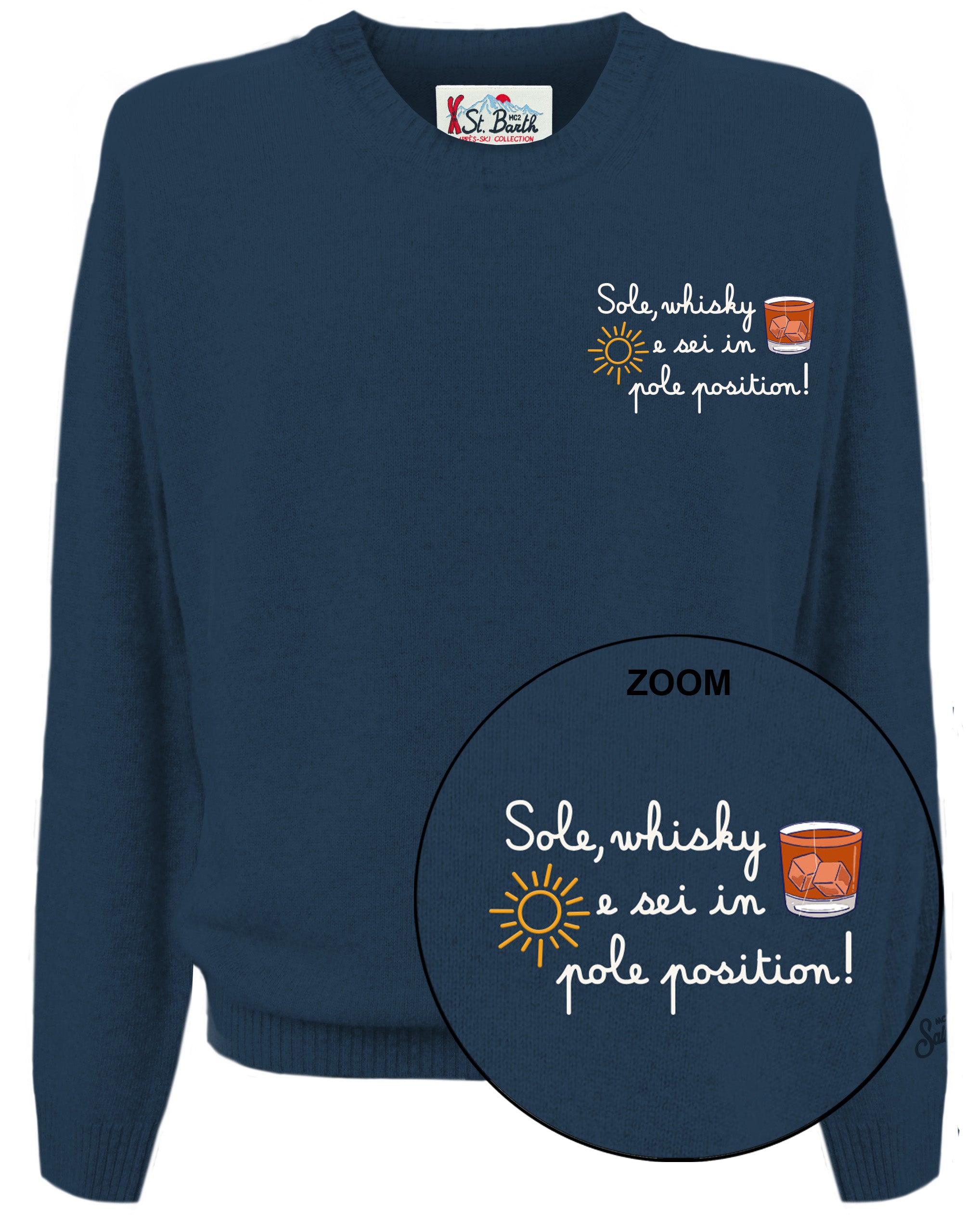 CREW NECK LIGHT SWEATER - HERON LIGHT - SOLE POLE POSITION / S - Maglioni