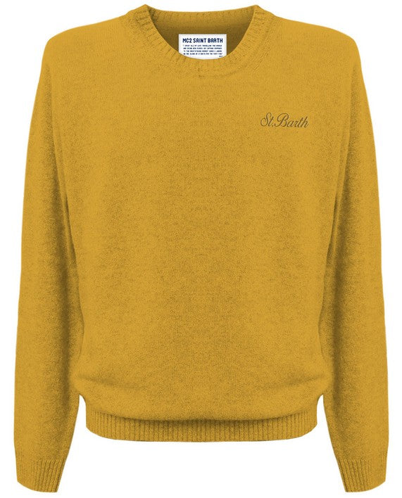 CREW NECK SWEATER - REGENT - MUSTARD / S - Maglioni