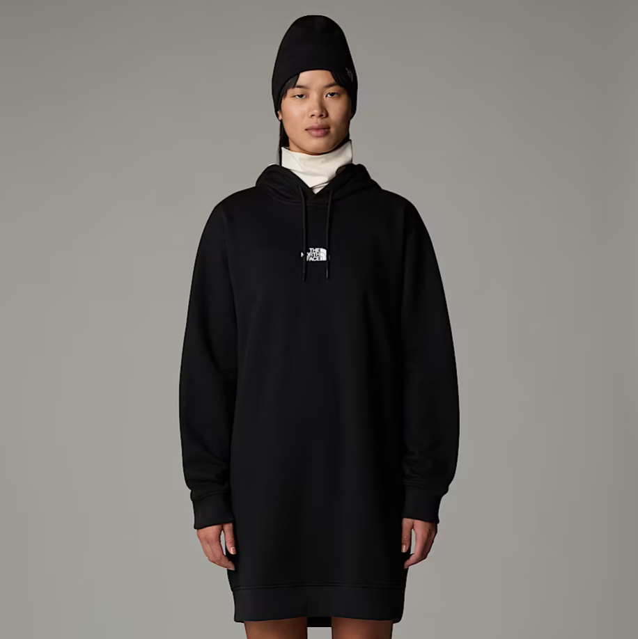 W ZUMU HOODED DRESS - NF0A89F8 - BLK / S - Felpe