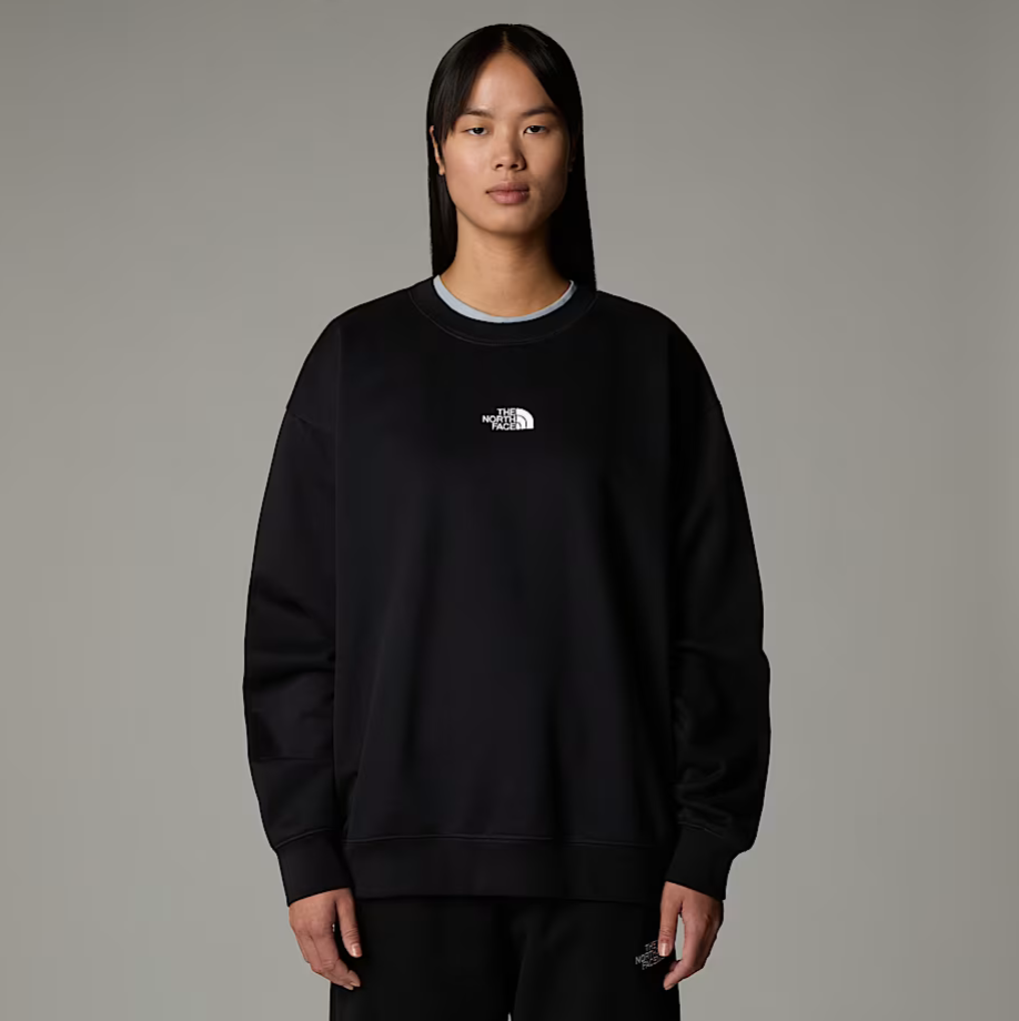 W ESSENTIAL OVERSIZE CREW - NF0A89EP - BLK / XS - Felpe